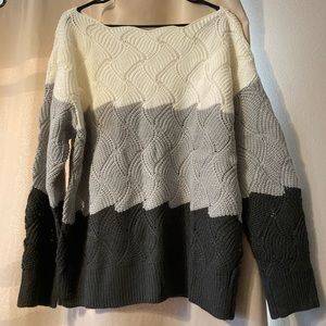 Women’s color block sweater